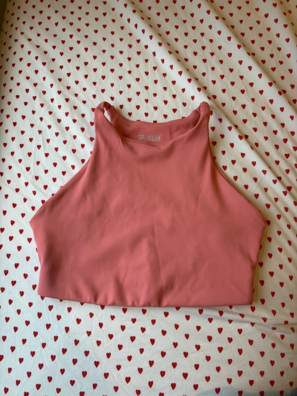 Light Pink s59 High Neck Sports Bra
